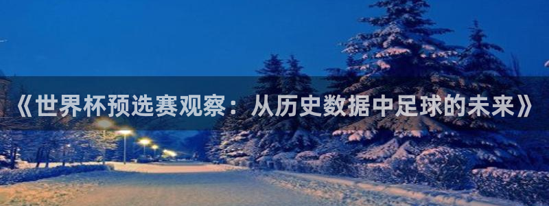 世界杯葡萄牙赛程：《世界杯预选赛观察：从历史数据中足球的未来》